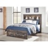 Ashley Furniture Signature Design Drystan Full Bookcase Bed with Footboard Drawers