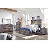 StyleLine ALVIN Full Panel Bed w/ Light & Footboard Drawers