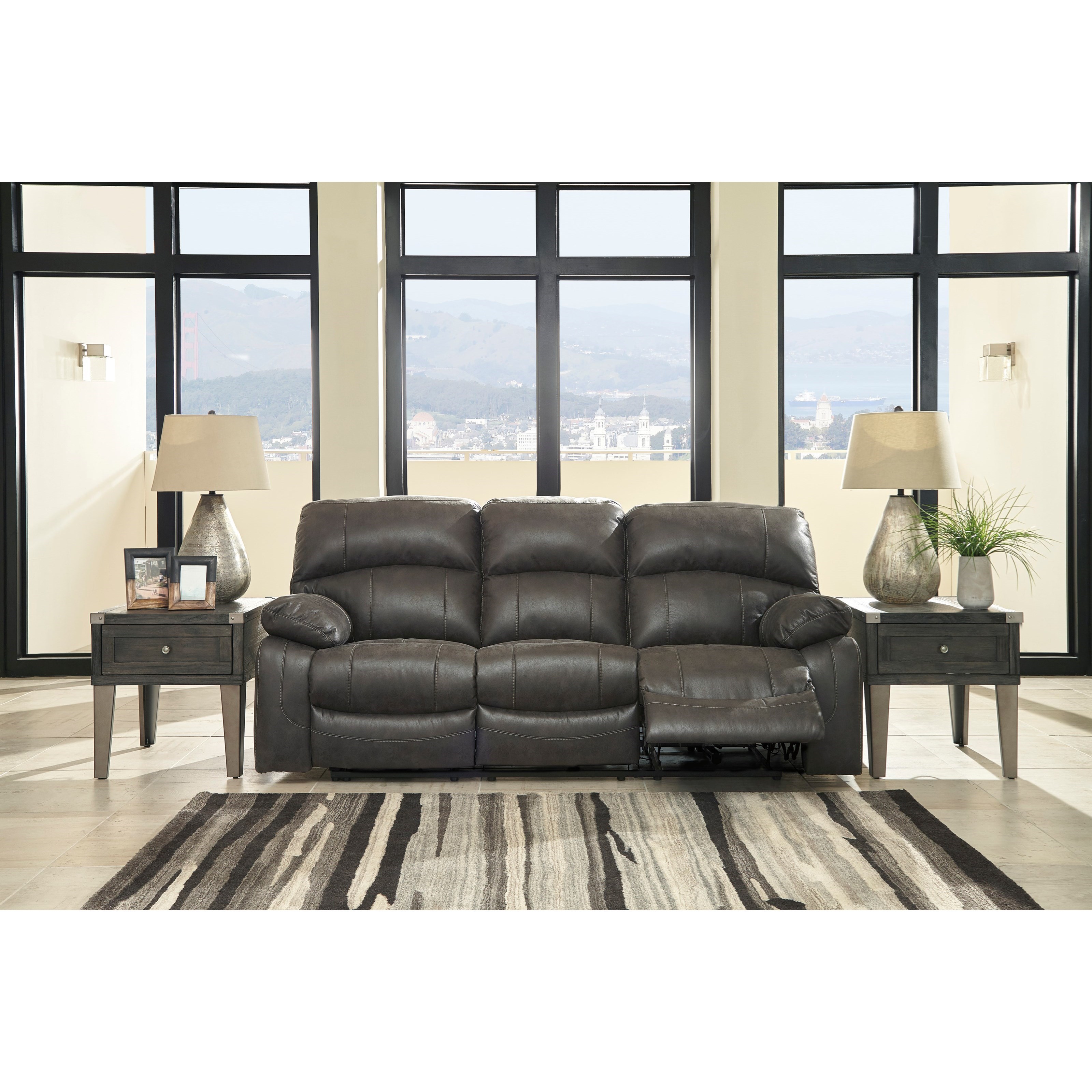 Signature Design by Ashley Dunwell 5160115 Faux Leather Power Reclining