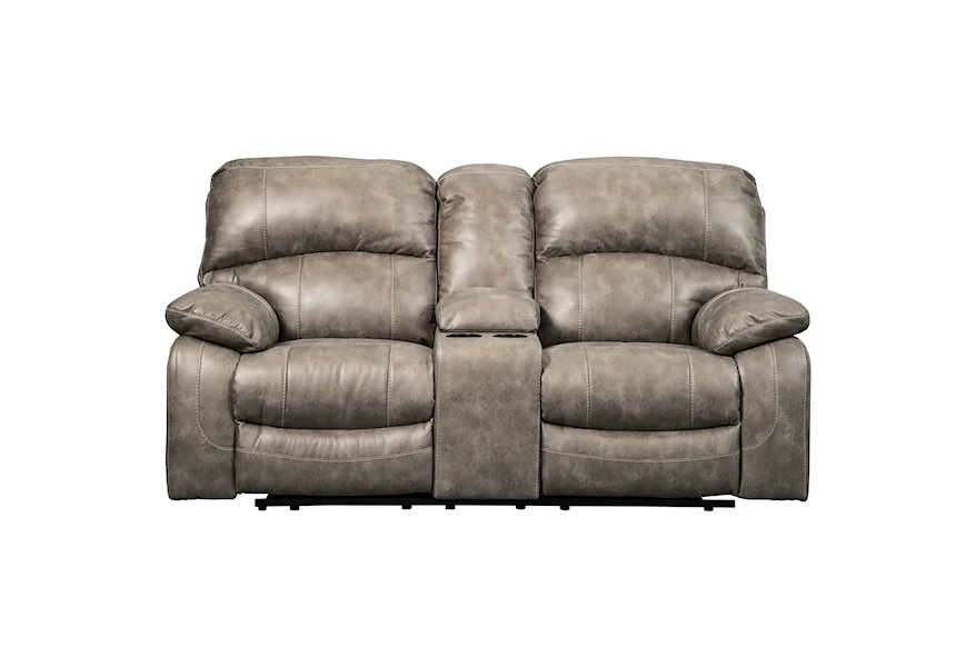 Dunwell Power Loveseat w/ Adj. Headrests & Console by Signature Design by Ashley at Furniture Fair - North Carolina