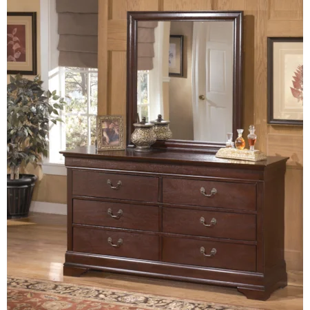 6-Drawer Dresser & Mirror