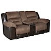 Signature Design by Ashley Earhart Reclining Loveseat with Console