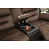 Signature Design Earhart Reclining Loveseat with Console