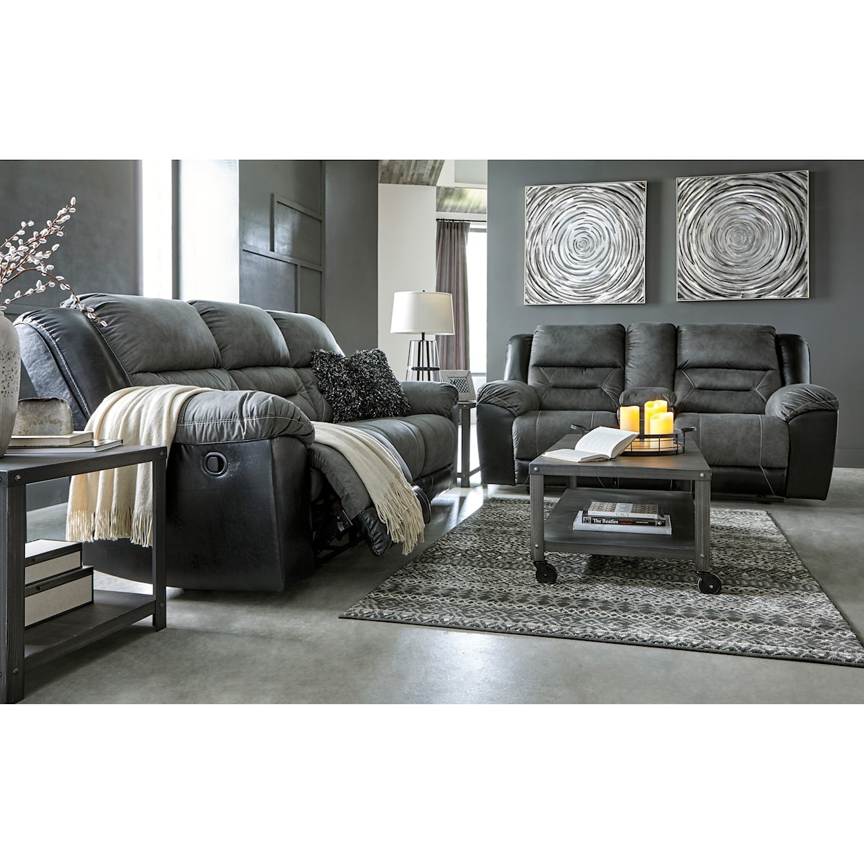 Signature Design Earhart Reclining Living Room Group