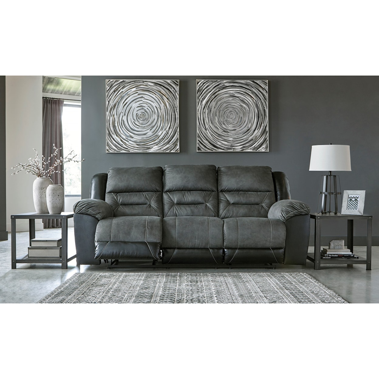 Signature Design by Ashley Furniture Earhart Reclining Sofa