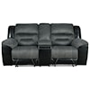 Ashley Signature Design Earhart Reclining Loveseat with Console