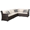 Belfort Select Sandpiper Outdoor 2-Piece Sectional & 2 Lounge Chairs