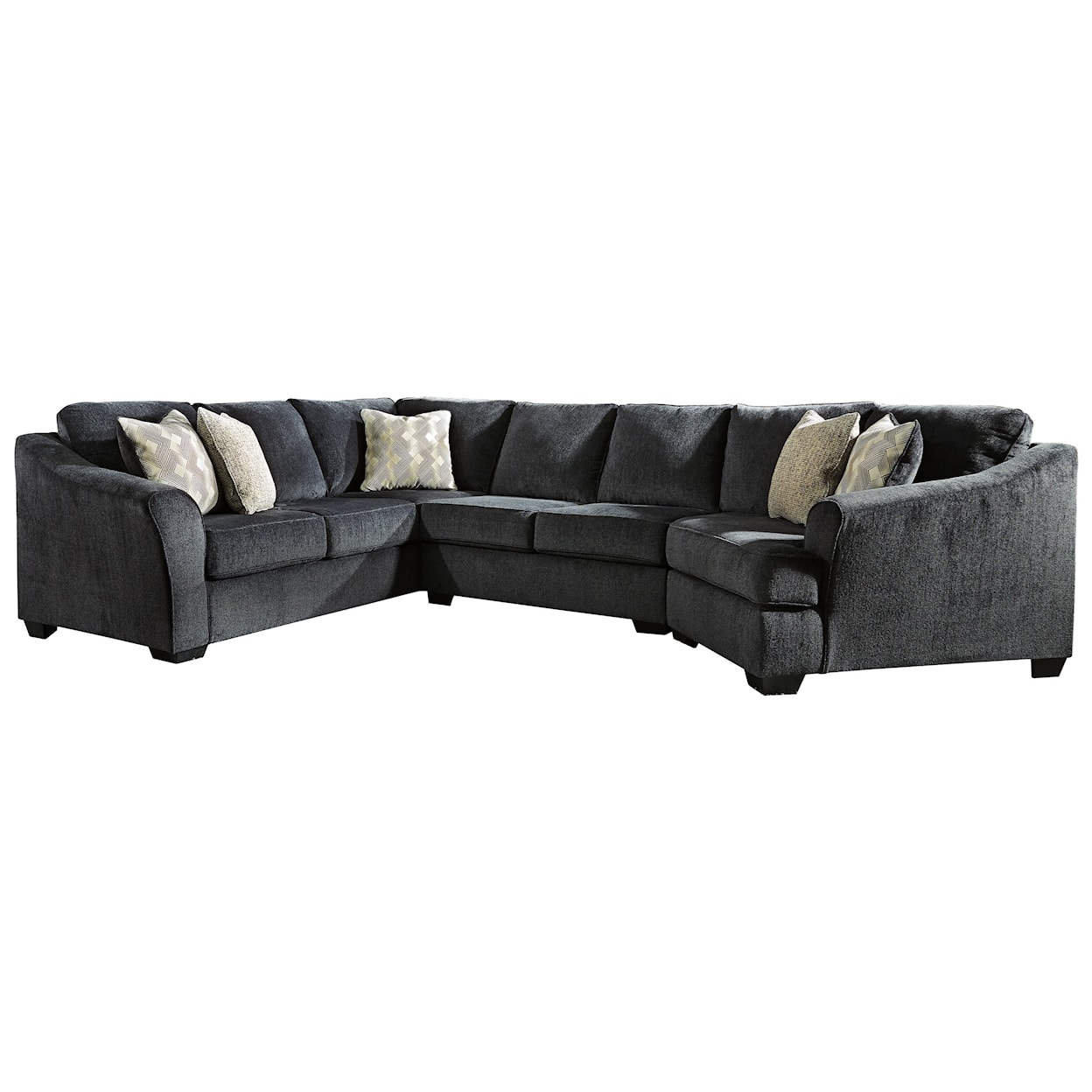 Signature Design by Ashley Eltmann 3-Piece Sectional with Right Cuddler