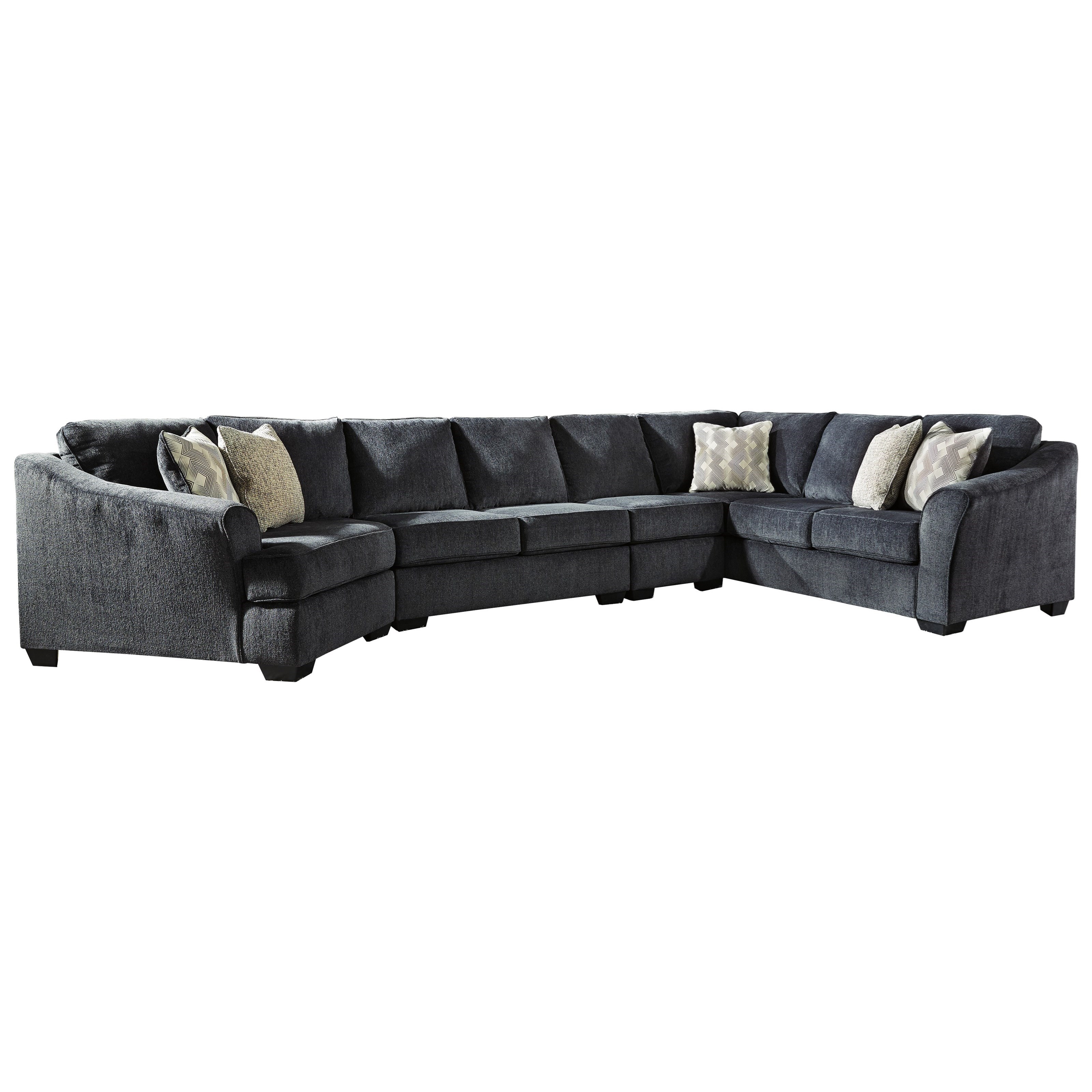 Signature Design by Ashley Eltmann 4Piece Sectional with Left Cuddler