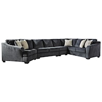 4-Piece Sectional with Left Cuddler