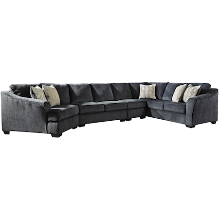 4-Piece Sectional with Left Cuddler