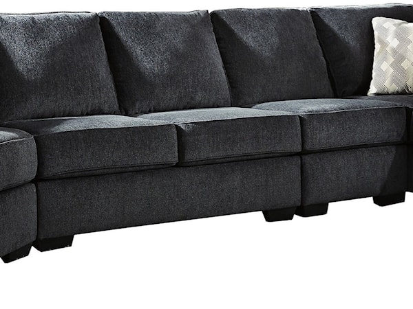 4-Piece Sectional with Left Cuddler