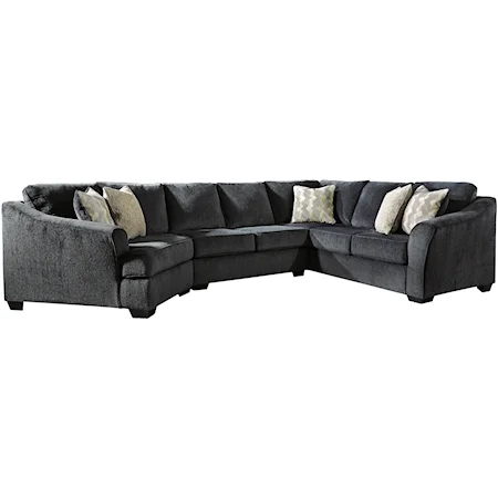 3-Piece Sectional with Left Cuddler