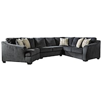 3-Piece Sectional with Left Cuddler