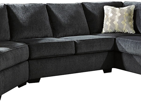 3-Piece Sectional with Left Cuddler