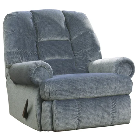 Power Rocker Recliner with Large Rolled Arms
