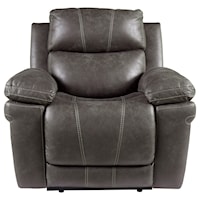 Casual Power Recliner with Power Headrest