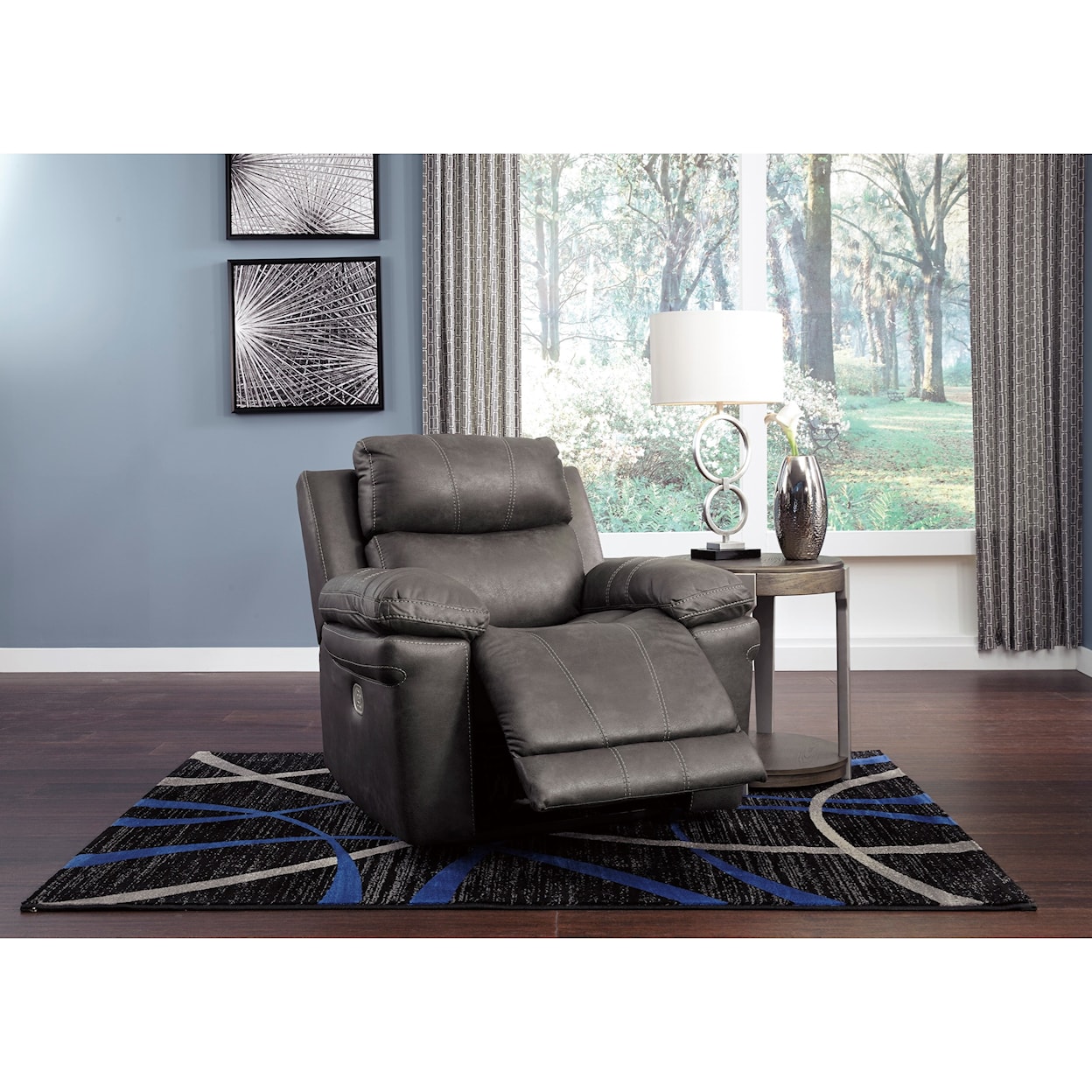 Signature Design by Ashley Erlangen Power Recliner with Power Headrest