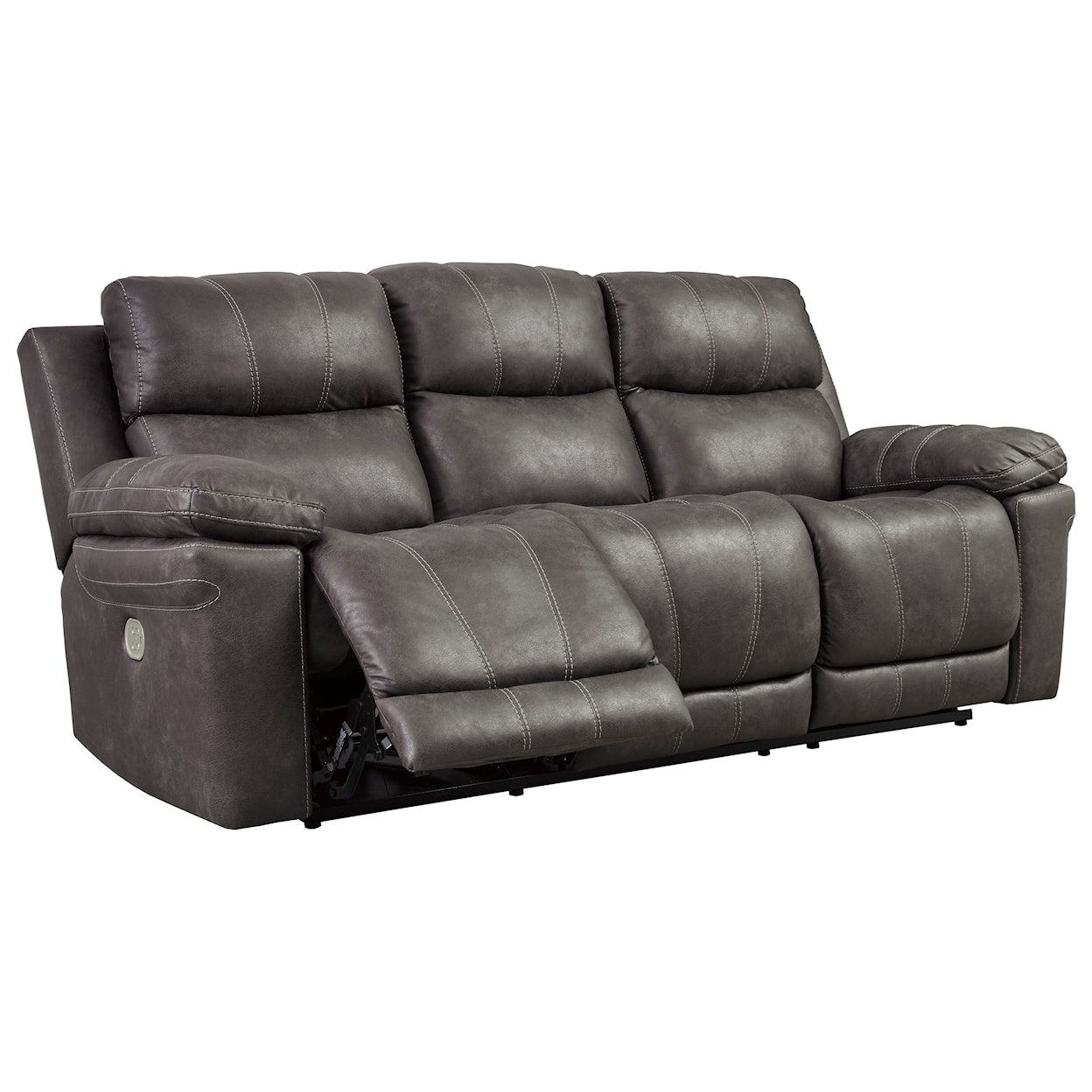 Signature Design by Ashley Erlangen Power Reclining Sofa w/ Power Headrest