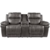 Signature Design by Ashley Erlangen Power Reclining Loveseat with Console