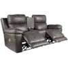 Signature Design by Ashley Erlangen Power Reclining Loveseat with Console