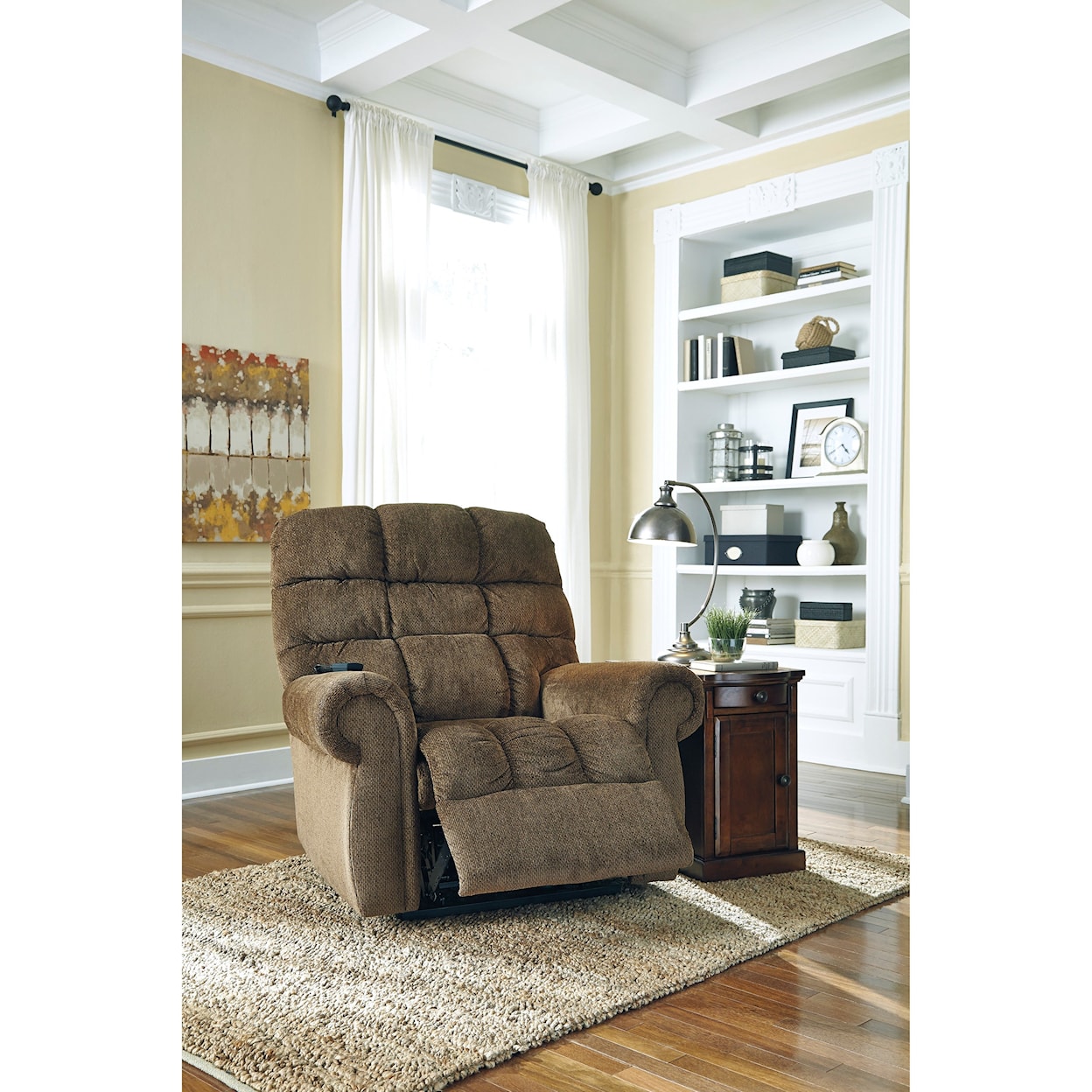 Signature Design by Ashley Ernestine Power Lift Recliner