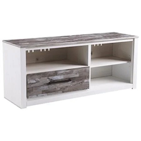 Large TV Stand with Adjustable Shelf