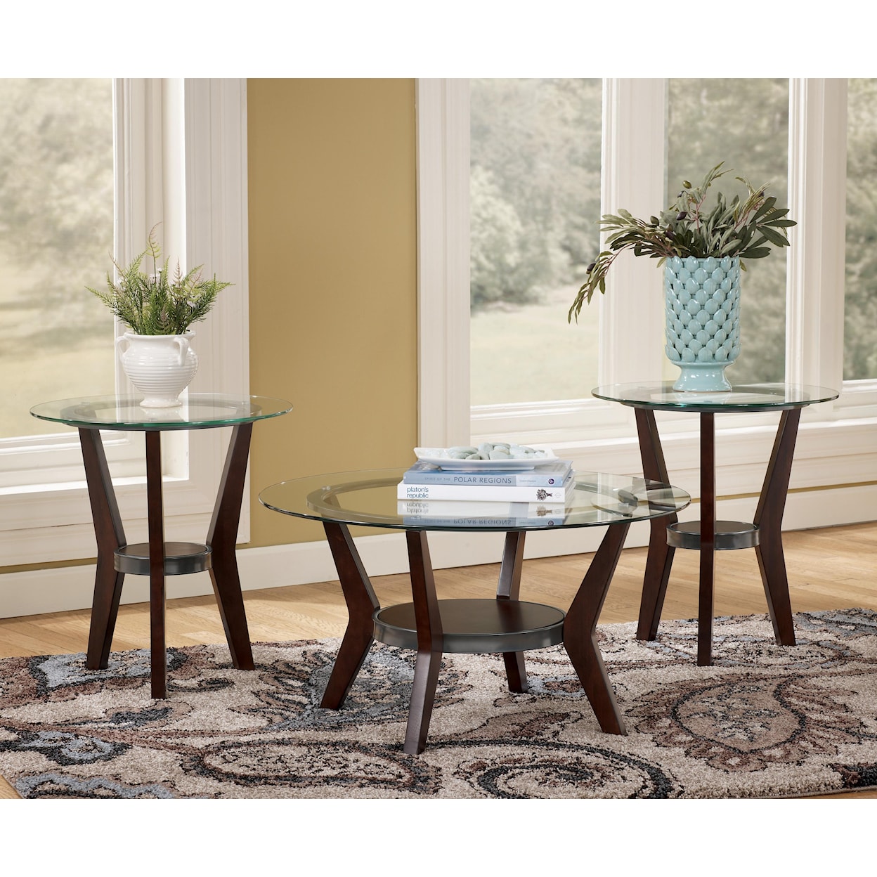 Ashley Furniture Signature Design Fantell 3-in-1 Group Occasional Tables