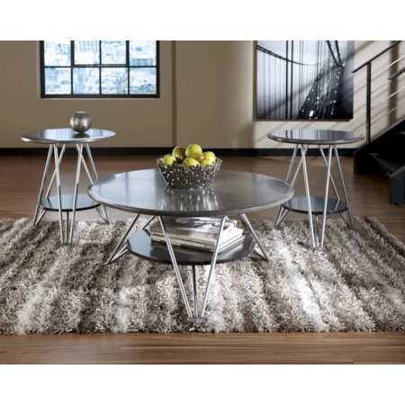 3-Piece Metro Modern Occasional Table Set
