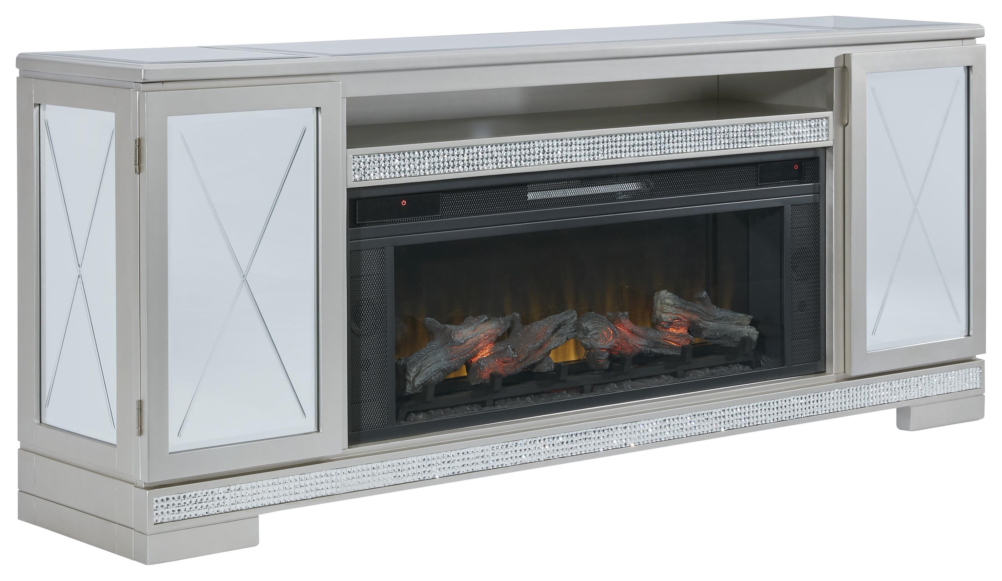 Signature Design by Ashley Flamory 260910700 Glam 72" TV Stand with