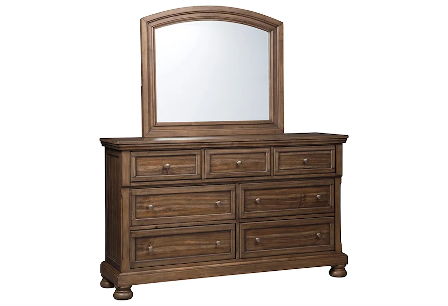 Flynnter Dresser & Bedroom Mirror by Signature Design by Ashley at Beck's Furniture