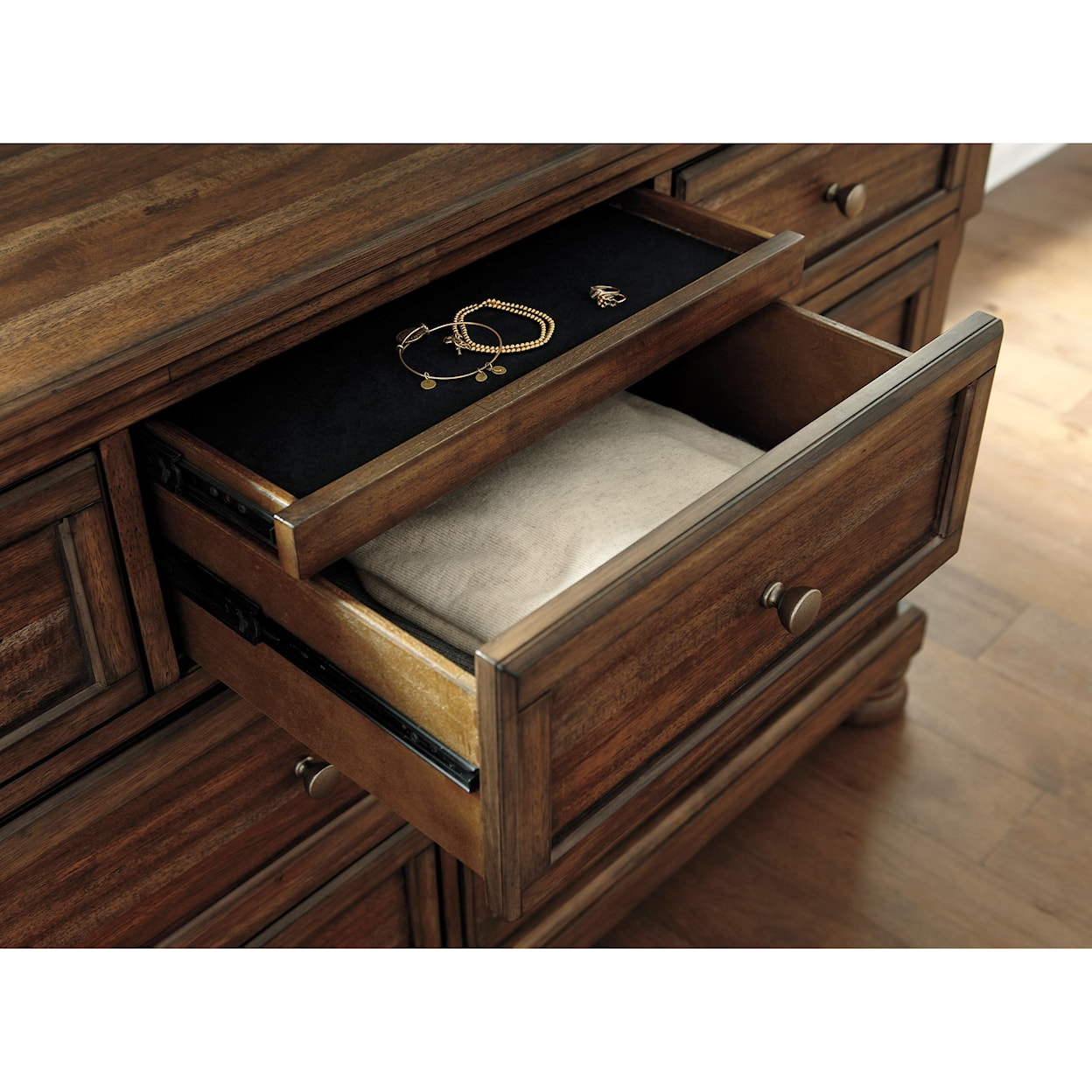 Ashley Furniture Signature Design Flynnter Dresser & Bedroom Mirror