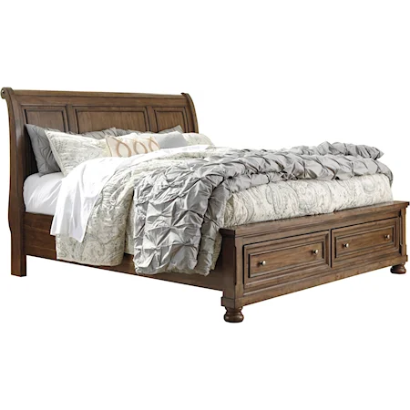 Queen Sleigh Storage Bed