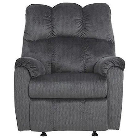 Rocker Recliner with Pillow Arms