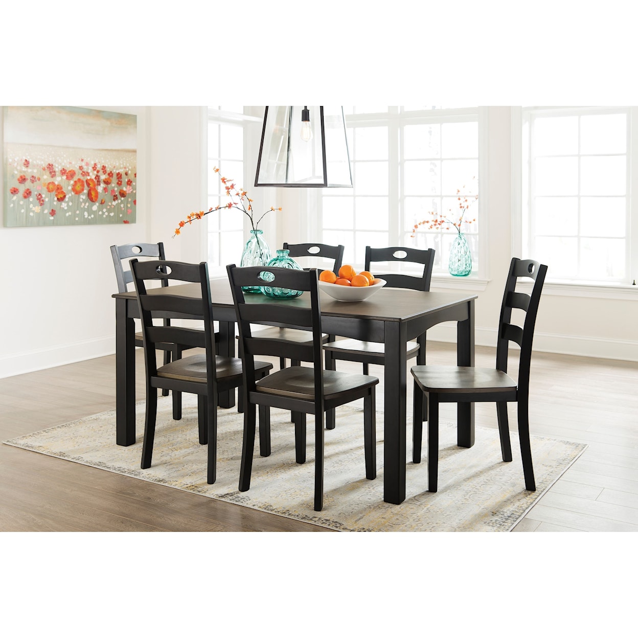 Signature Design by Ashley Froshburg 7-Piece Dining Room Table Set