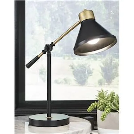 Black/Gold Desk Lamp