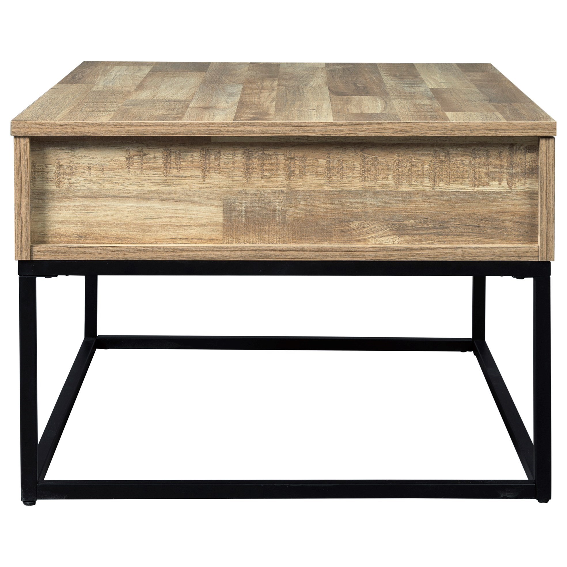 Ashley Signature Design T1509 Industrial Lift Top Cocktail Table Dunk & Bright