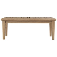 Solid Wood Eucalyptus Rectangular Cocktail Table