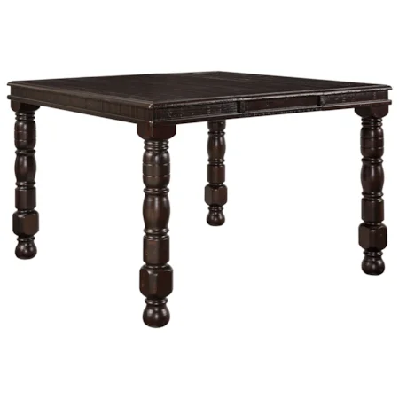 Solid Pine Wood Rectangular Dining Room Counter Extension Table