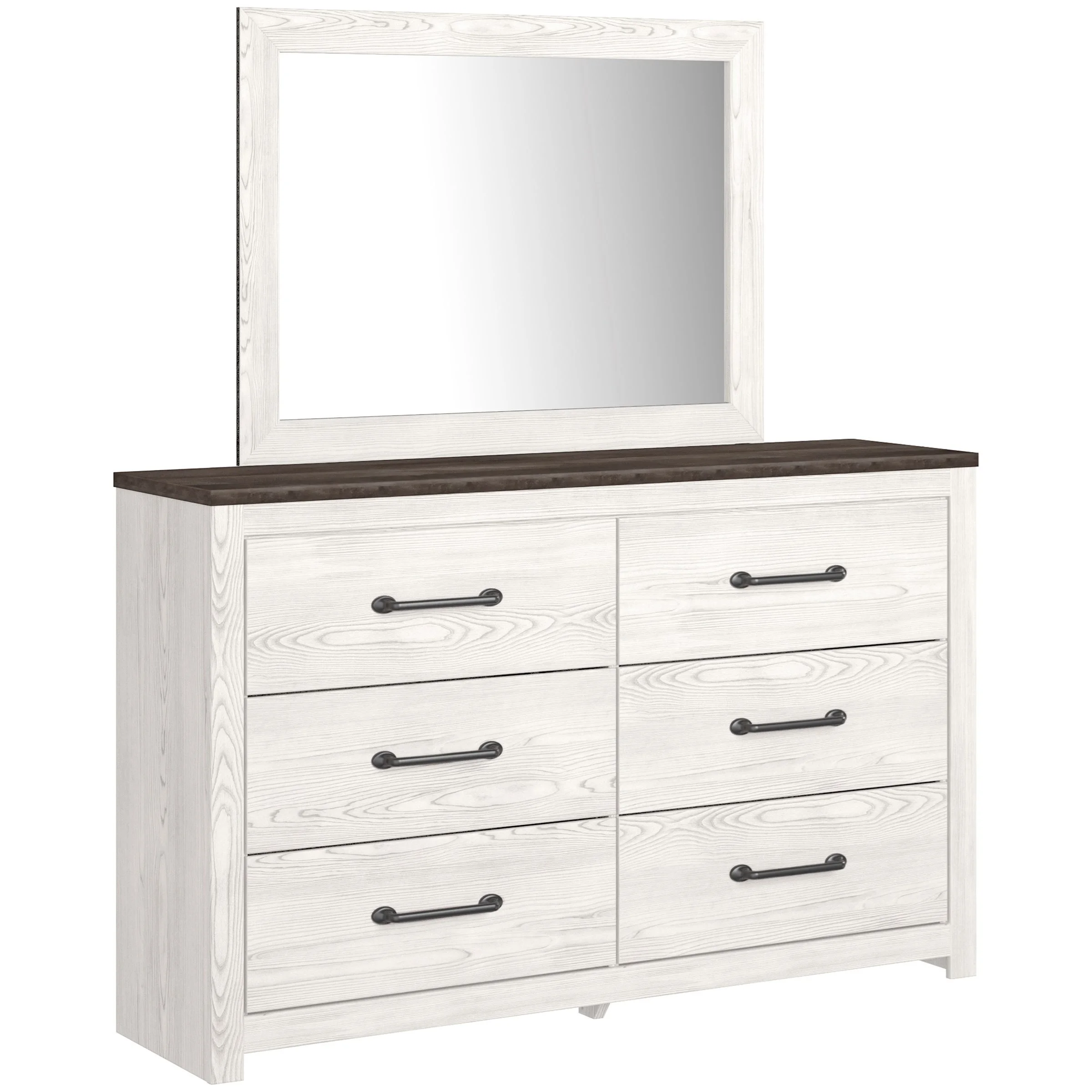Signature Design by Ashley Gerridan B119031x1+B119036x1 TwoTone Dresser & Bedroom Mirror