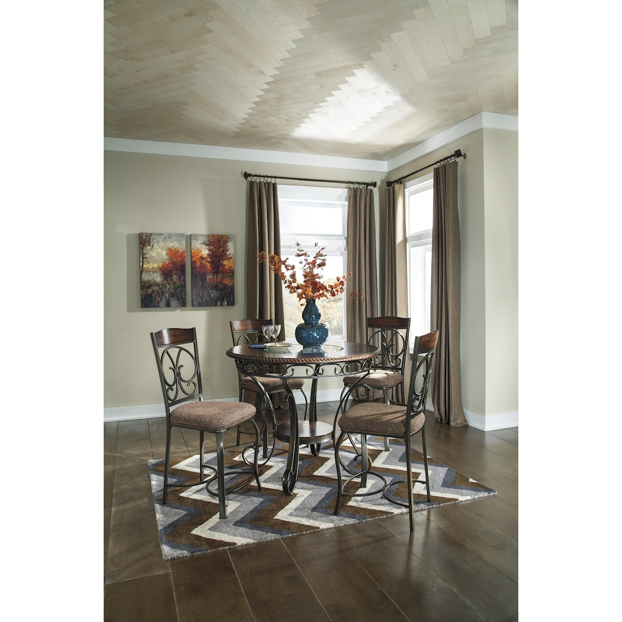 Ashley Furniture Signature Design Glambrey Upholstered Barstool