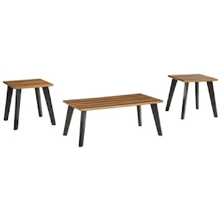 Two-Tone Occasional Table Set