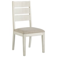 Dining Upholstered Ladder Back Side Chair