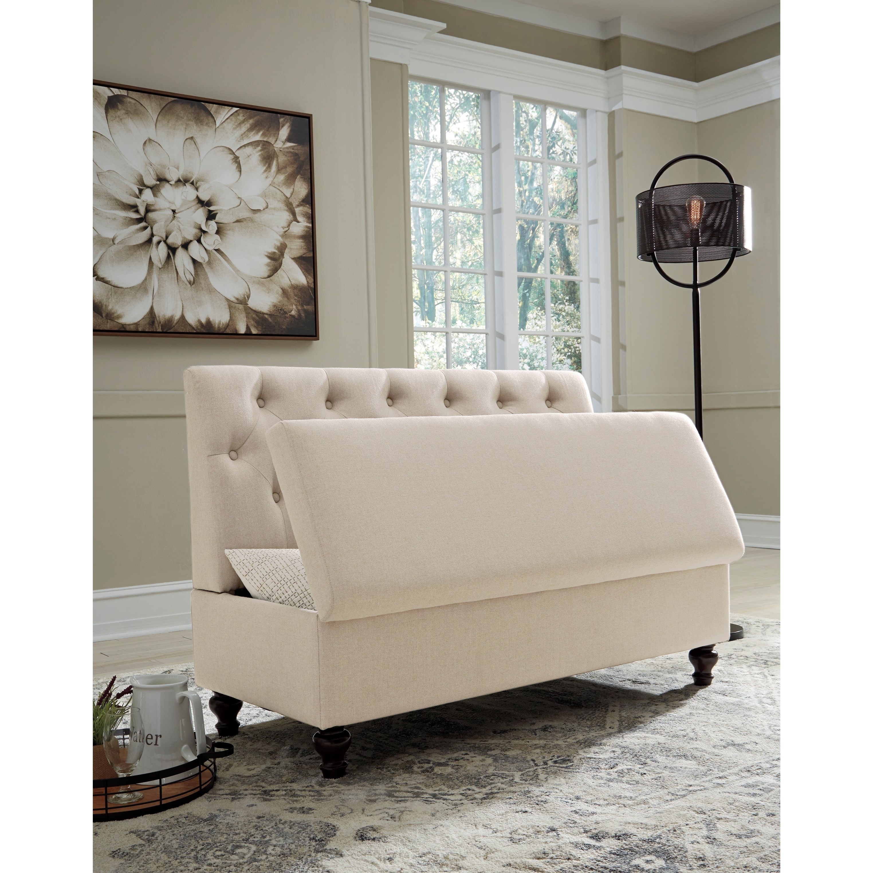 Gwendale storage outlet bench
