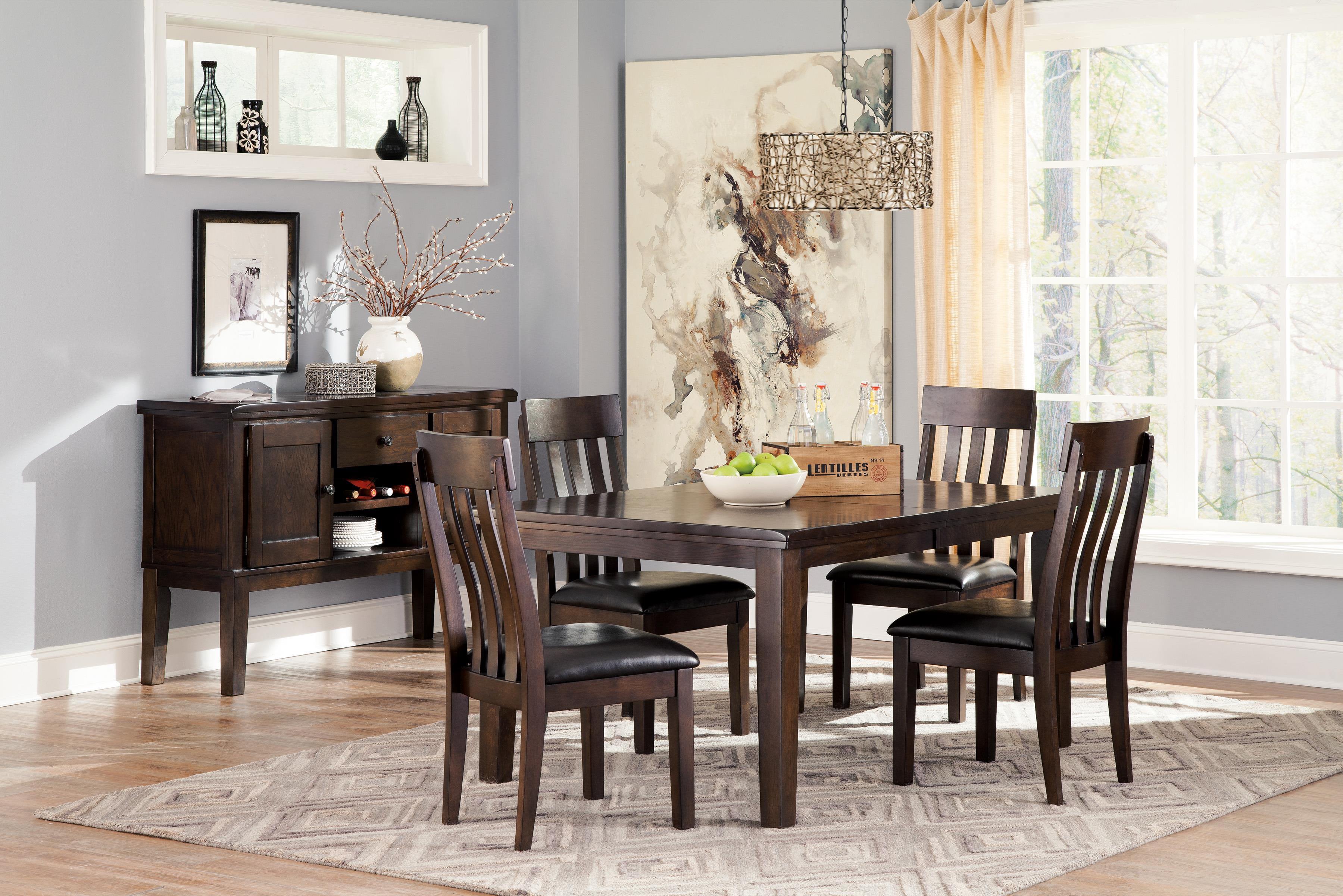 Signature Design by Ashley Haddigan Slat Back Dining Upholstered