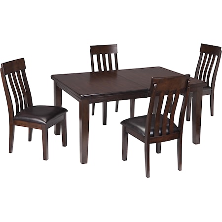 5-Piece Dining Room Table &amp; Side Chair Set