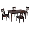 Ashley Signature Design Haddigan 5-Piece Dining Room Table & Side Chair Set