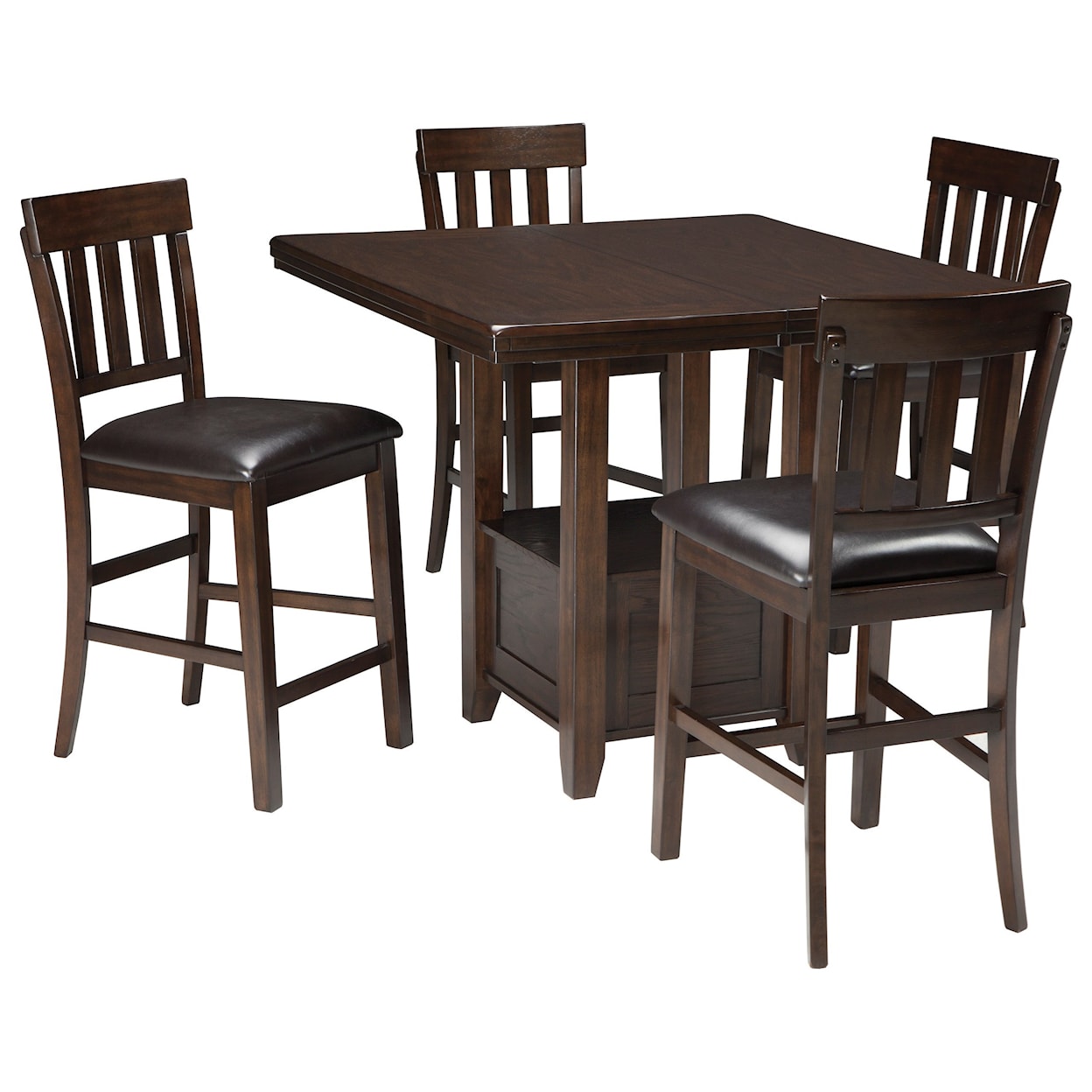 Ashley Haddigan Haddigan 5-Piece Counter Height Dining Set 