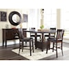 Benchcraft Haddigan 5-Piece Dining Room Counter Ext Table Set