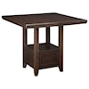 Ashley Furniture Signature Design Haddigan 5-Piece Dining Room Counter Ext Table Set